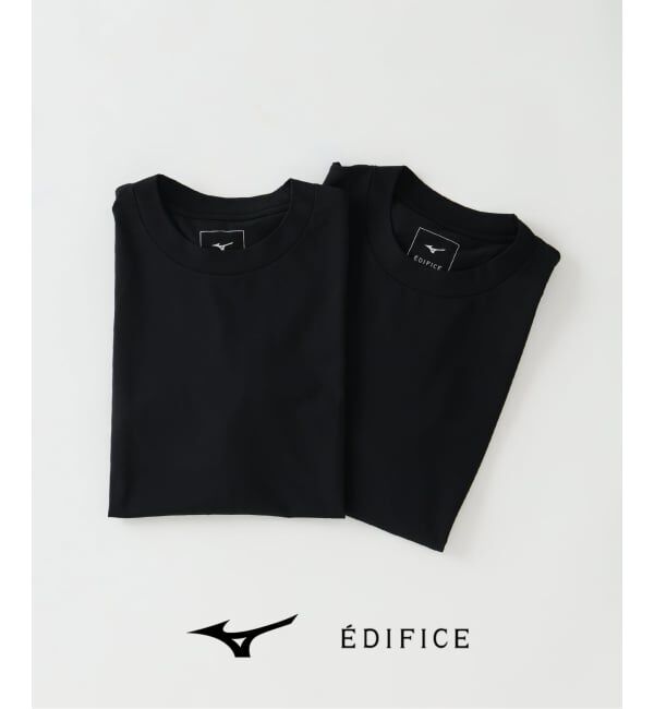 EDIFICE「MIZUNO(ミズノ) 別注 DYNAMOTION 2パック Tシャツ」|Tシャツ・カットソー|ブラック