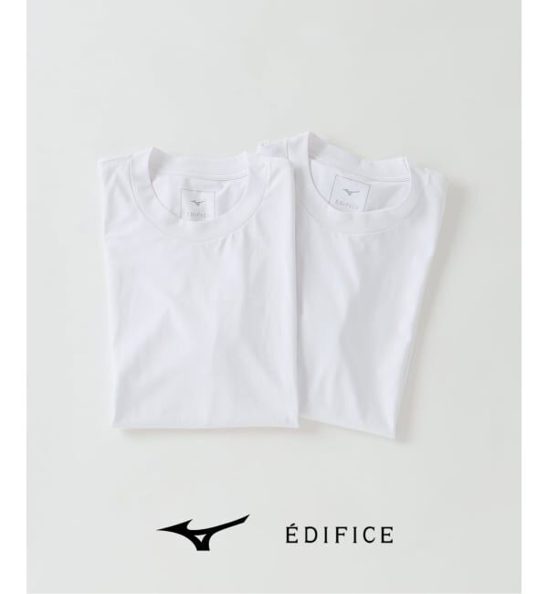 EDIFICE「MIZUNO(ミズノ) 別注 DYNAMOTION 2パック Tシャツ」|Tシャツ・カットソー|ホワイト