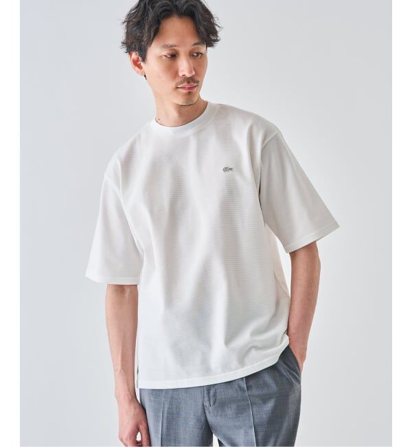EDIFICE「《予約》LACOSTE(ラコステ) 別注 ニット Tシャツ」|Tシャツ・カットソー|