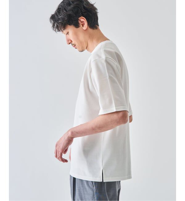 EDIFICE「《予約》LACOSTE(ラコステ) 別注 ニット Tシャツ」|Tシャツ・カットソー|