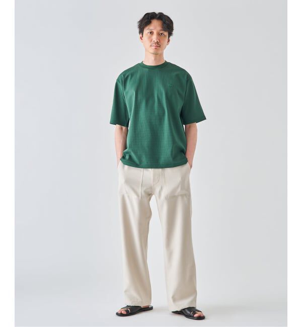 EDIFICE「《予約》LACOSTE(ラコステ) 別注 ニット Tシャツ」|Tシャツ・カットソー|