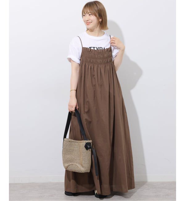 JOURNAL STANDARD relume「《予約》リネンミックスギャザーキャミワンピース」|ワンピース|