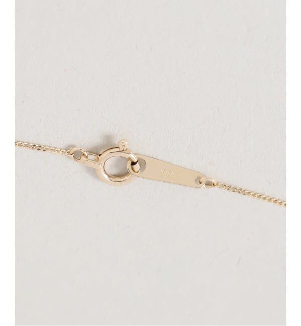 Lilas by Spick&Span「《WEB限定》スライスオニキスサークルネックレス K10」|ネックレス|