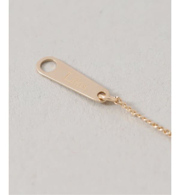 Lilas by Spick&Span「《WEB限定》スライスオニキスサークルネックレス K10」|ネックレス|