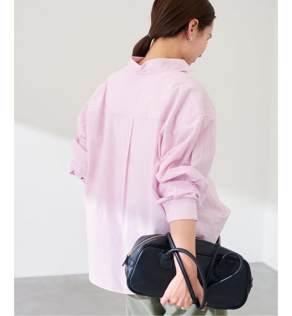 FRAMeWORK「綿麻ストライプレギュラーシャツ」|シャツ・ブラウス|