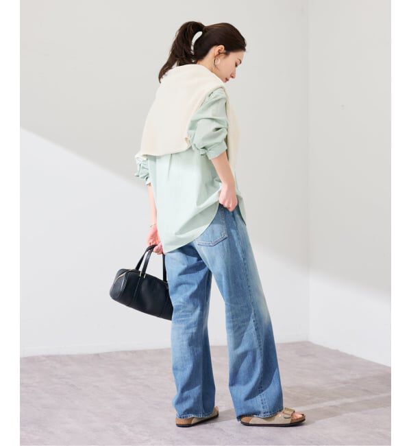 FRAMeWORK「綿麻ストライプレギュラーシャツ」|シャツ・ブラウス|