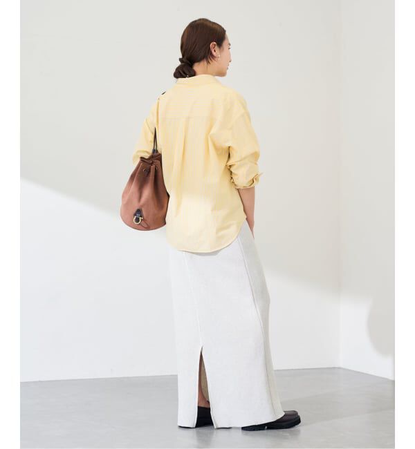 FRAMeWORK「綿麻ストライプレギュラーシャツ」|シャツ・ブラウス|