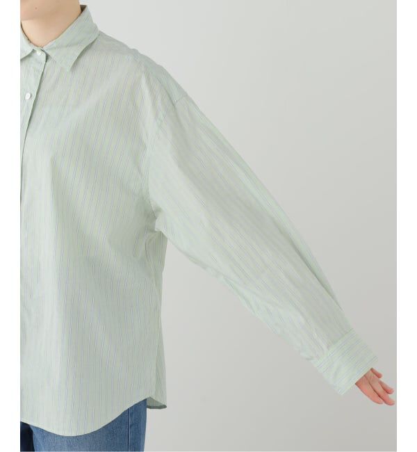 FRAMeWORK「綿麻ストライプレギュラーシャツ」|シャツ・ブラウス|