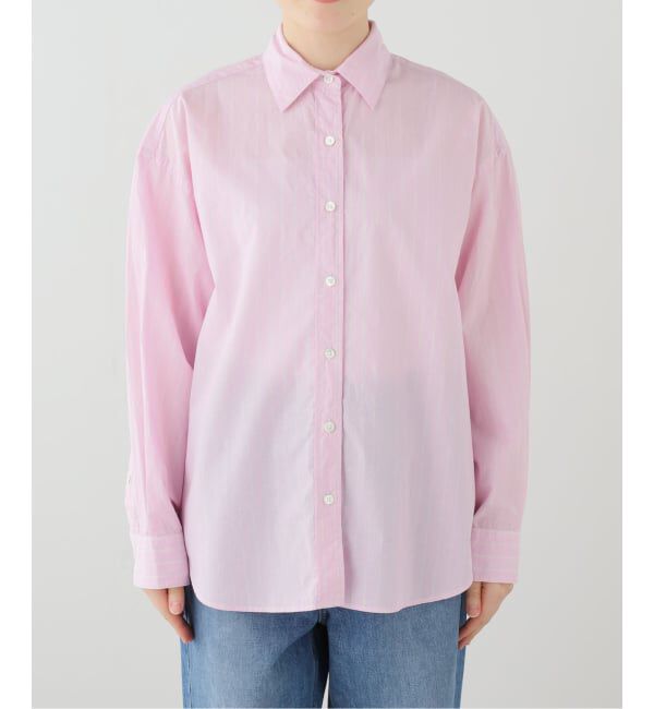 FRAMeWORK「綿麻ストライプレギュラーシャツ」|シャツ・ブラウス|