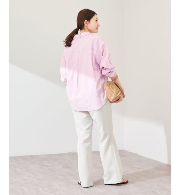 FRAMeWORK「綿麻ストライプレギュラーシャツ」|シャツ・ブラウス|