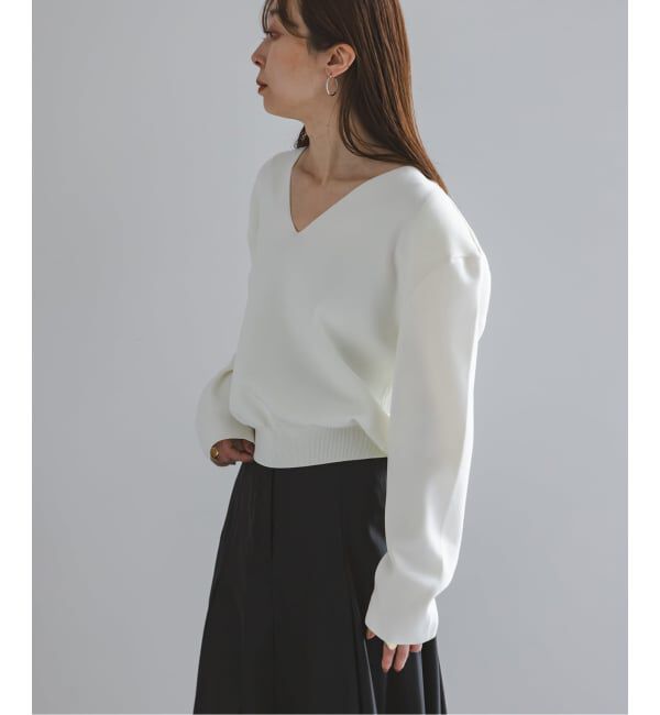 NOBLE「ELENI/エルニ ショルダーパッドVネックニット」|ニット・セーター|