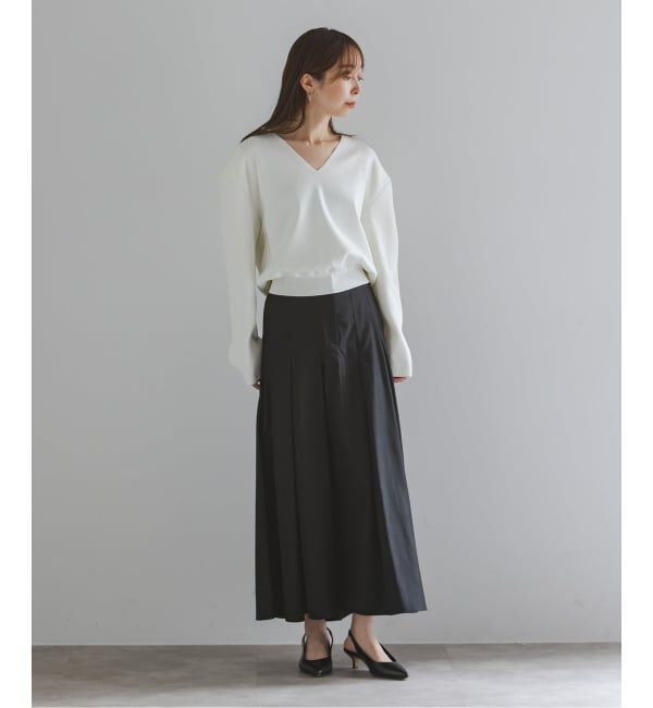 NOBLE「ELENI/エルニ ショルダーパッドVネックニット」|ニット・セーター|