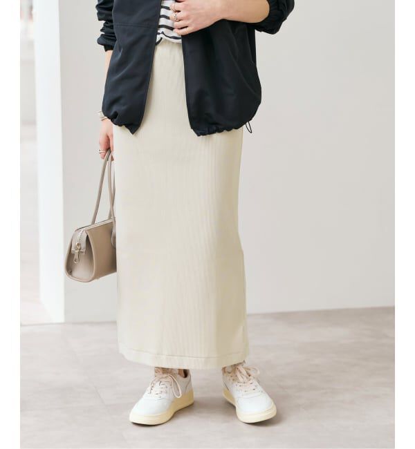 Spick and Span「《追加予約》CO/PEリブタイトスカート」|スカート|