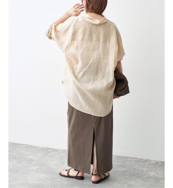 Spick and Span「《追加予約》CO/PEリブタイトスカート」|スカート|