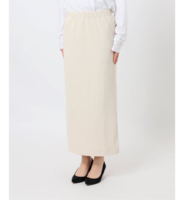 Spick and Span「《追加予約》CO/PEリブタイトスカート」|スカート|