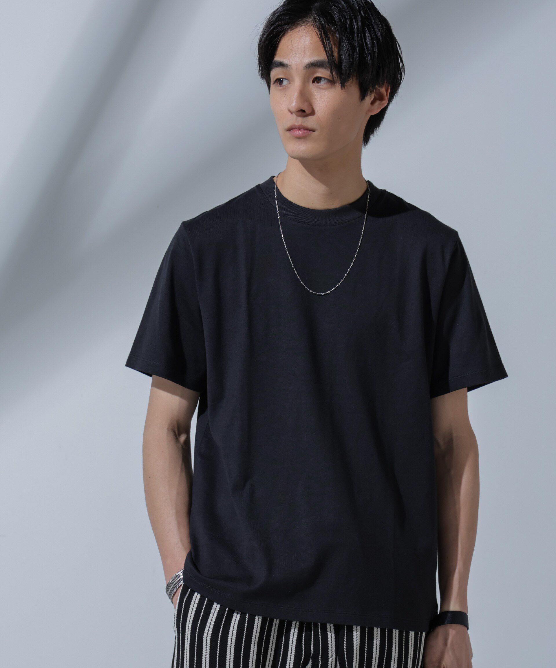 nano･universe「Anti Soaked(R)汗染み防止 クルーネックTシャツ」|Tシャツ・カットソー|