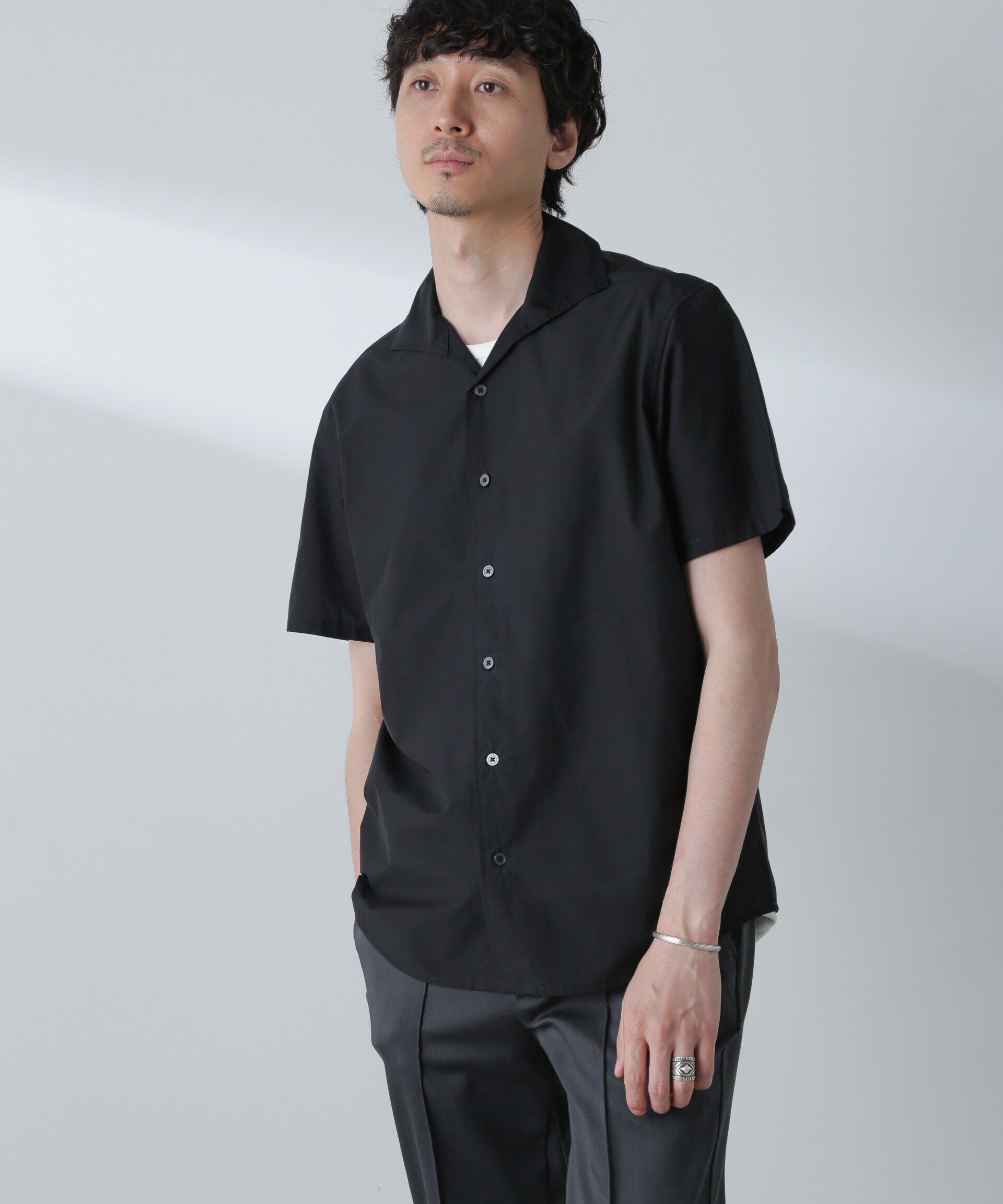 nano･universe「「MC」coveross(R)カッタウェイカラーシャツ(セットアップ可)」|シャツ・ブラウス|