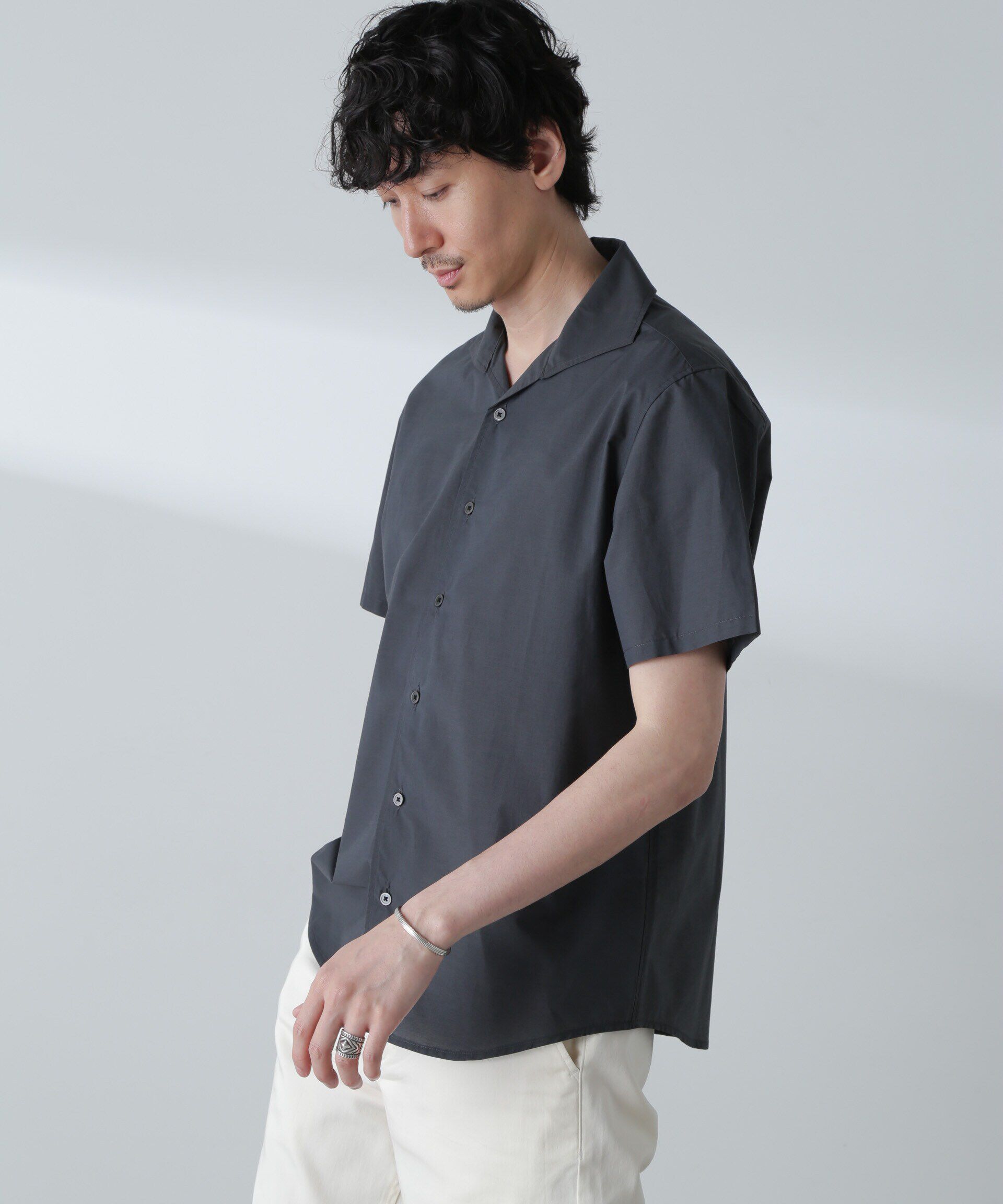 nano･universe「「MC」coveross(R)カッタウェイカラーシャツ(セットアップ可)」|シャツ・ブラウス|