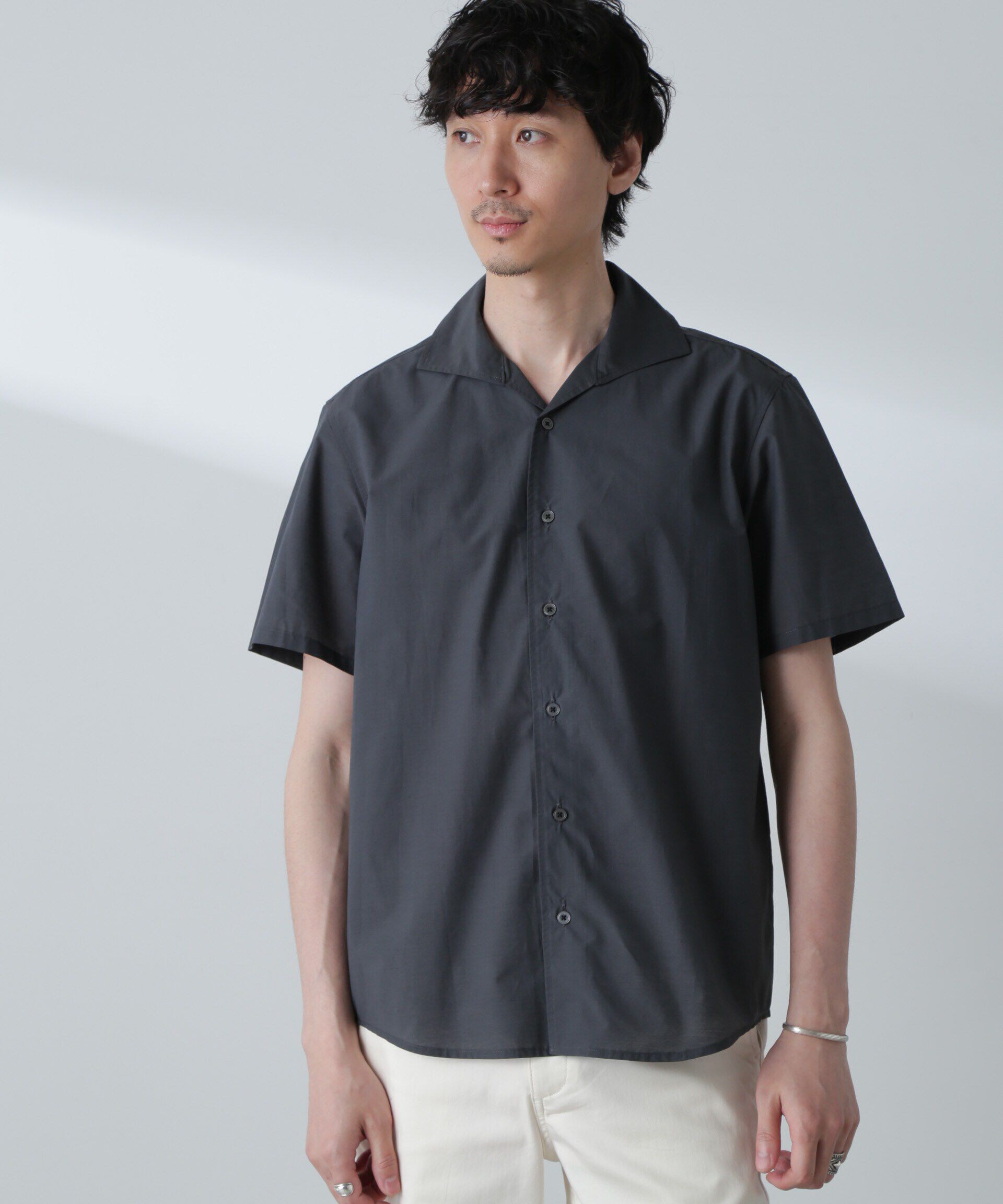 nano･universe「「MC」coveross(R)カッタウェイカラーシャツ(セットアップ可)」|シャツ・ブラウス|