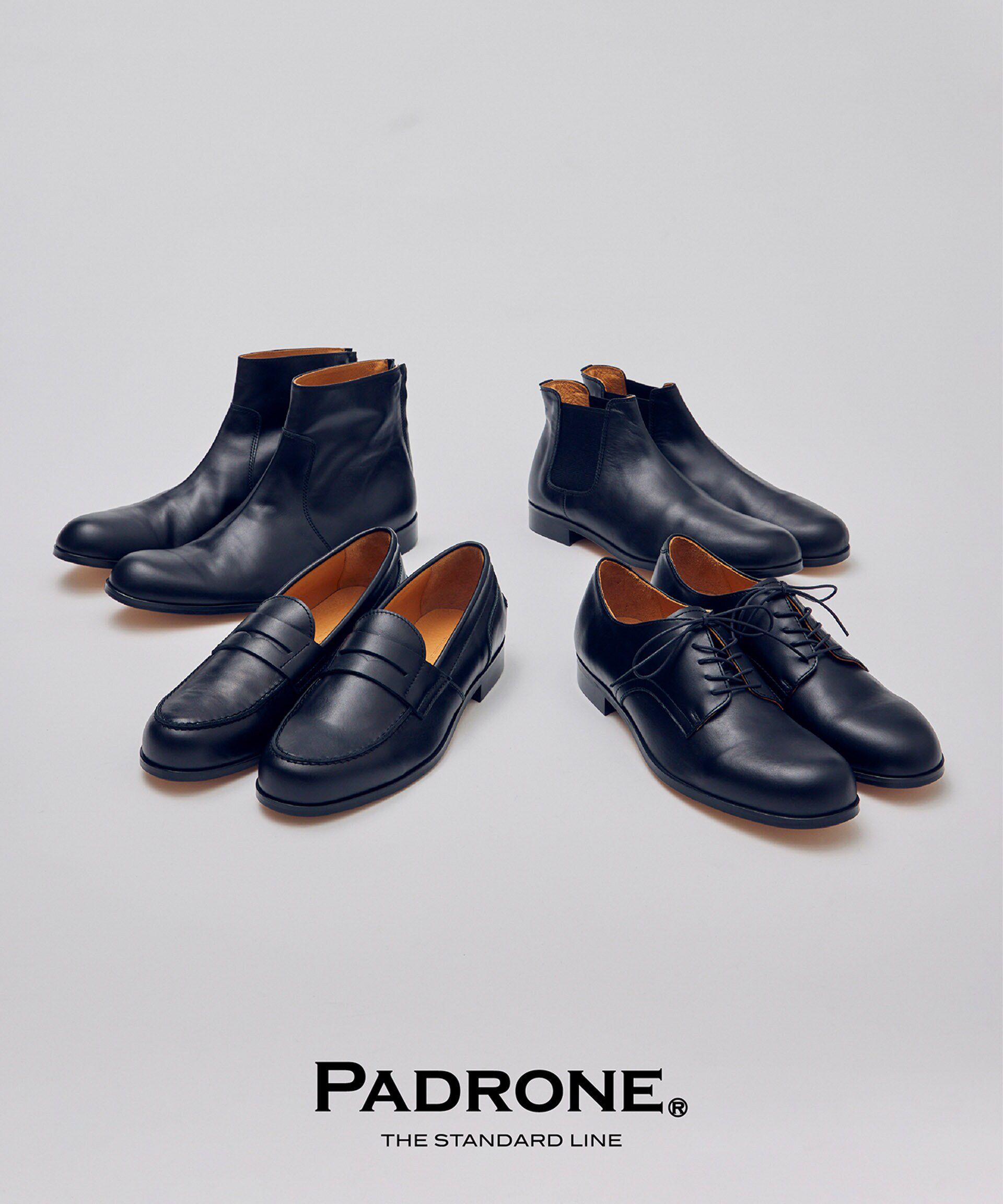 nano･universe「PADRONE THE STANDARD LINE/別注 DERBY PLAIN TOE /プレーン トゥ」|ビジネス・ドレスシューズ|