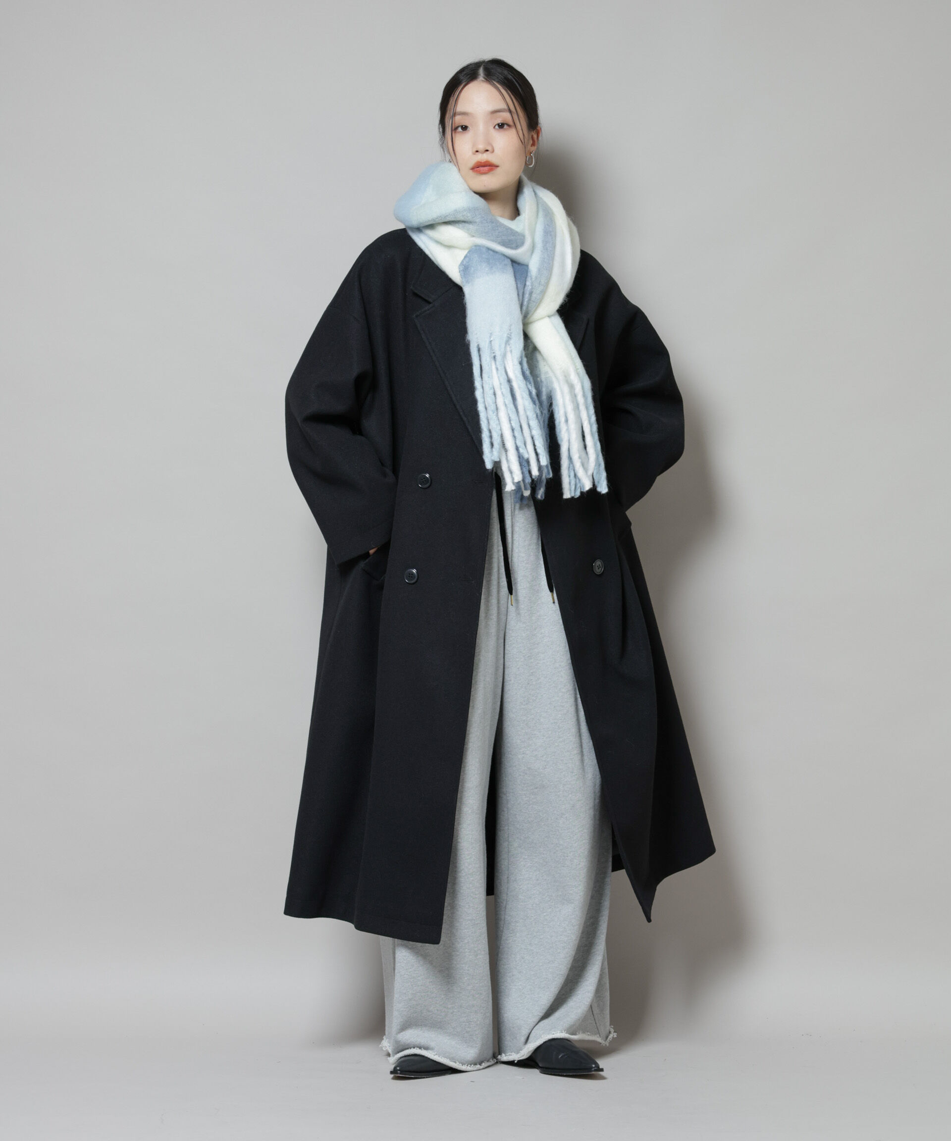 nano･universe「メルトンジャージーチェスターロングコート」|その他|