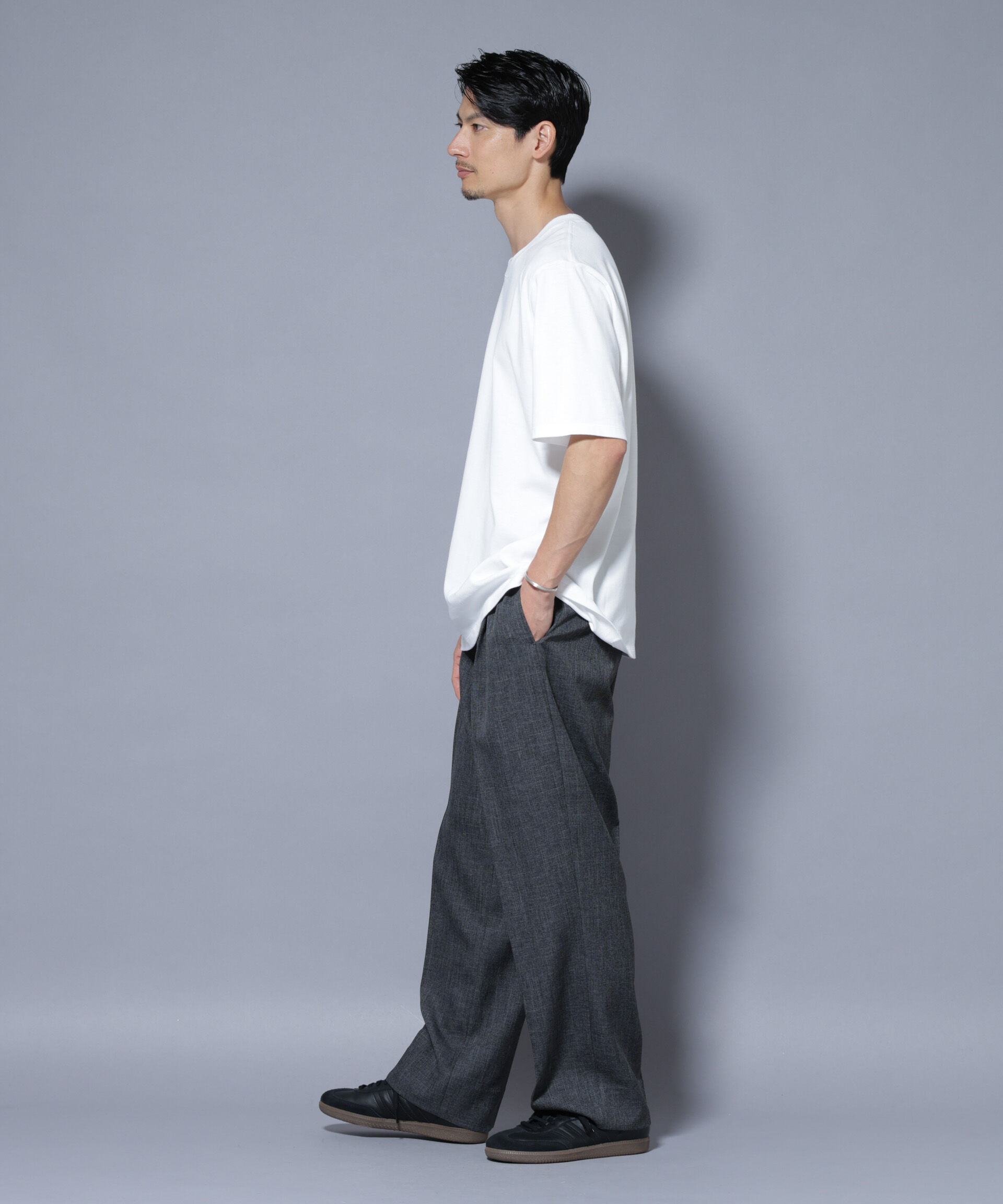 nano･universe「Anti Soaked(R) 汗染み防止 クルーネックレギュラーシルエットTシャツ」|Tシャツ・カットソー|