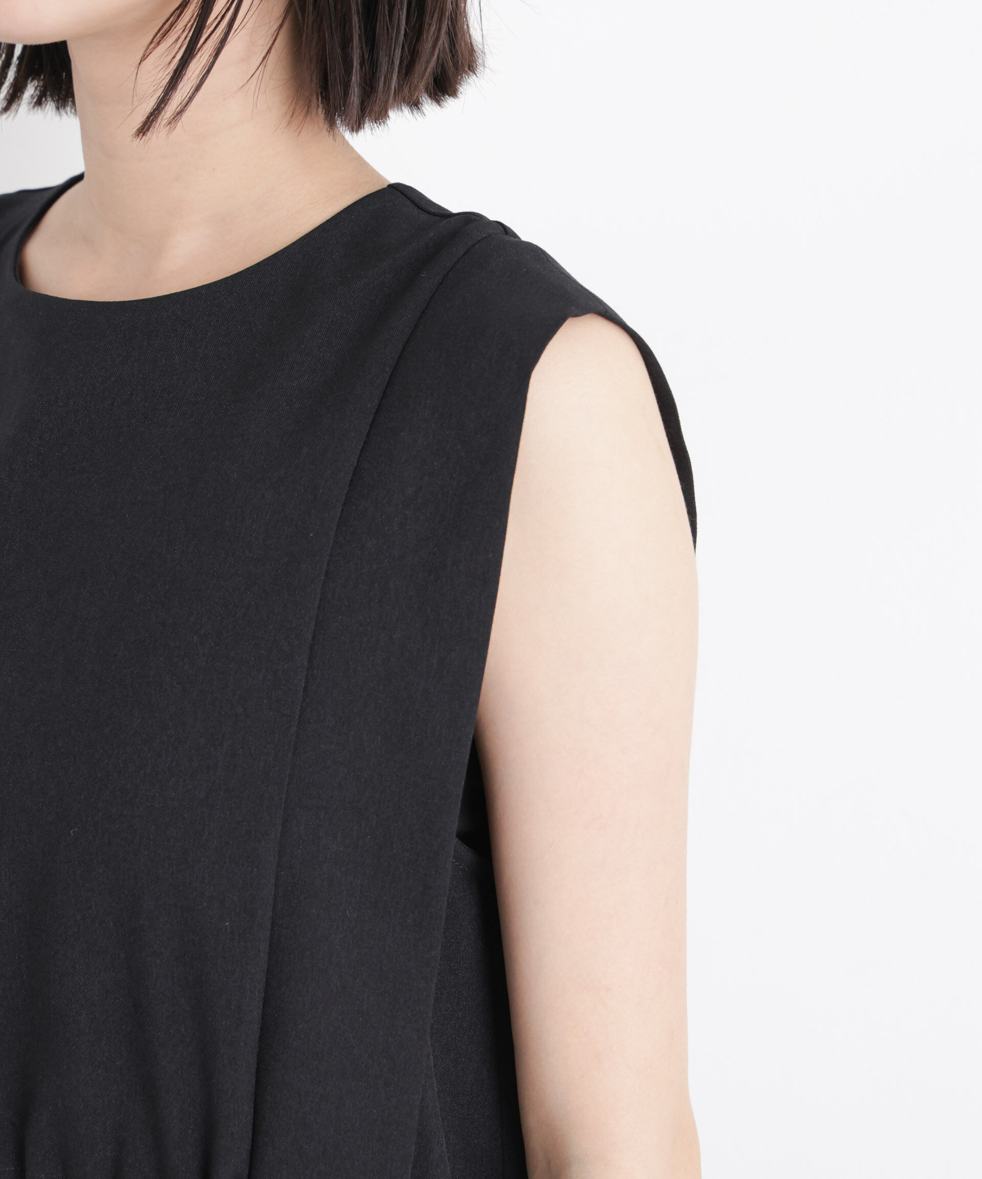 nano･universe「サイドリボンデザインノースリーブワンピース」|ワンピース|