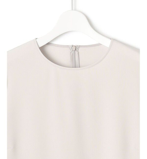 23区「【洗える】トリアセダブルジョーゼット ペプラム ブラウス」|シャツ・ブラウス|