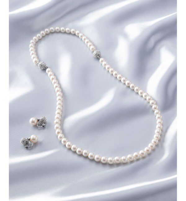 23区「【好評につき追加/VERY掲載】3WAY パール ネックレス」|ネックレス|シルバー系