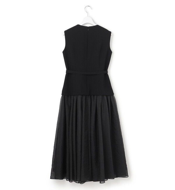 23区「【APPLAUDIR】クリアジョーゼットコンビ ドレス」|ドレス|