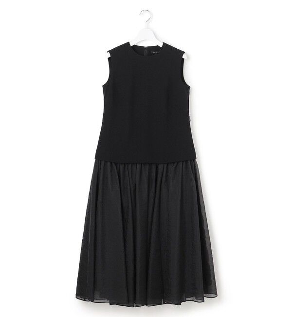 23区「【APPLAUDIR】クリアジョーゼットコンビ ドレス」|ドレス|