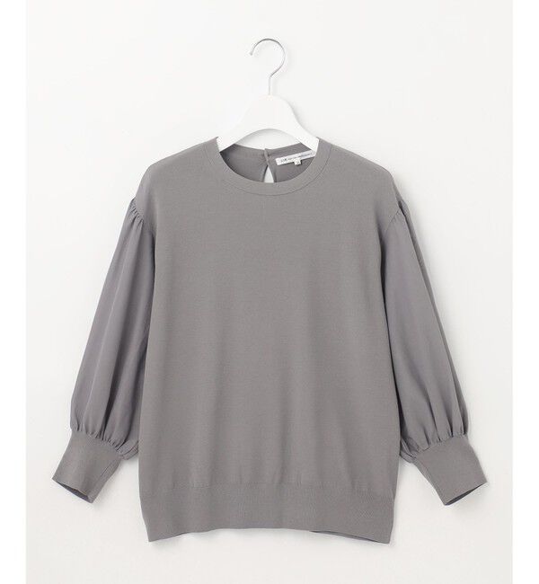 23区「【ご好評につきカラー追加/洗える】クロスコンビ パフスリーブ ニット」|ニット・セーター|