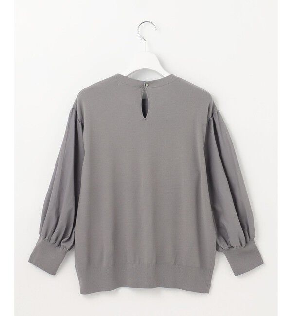 23区「【ご好評につきカラー追加/洗える】クロスコンビ パフスリーブ ニット」|ニット・セーター|