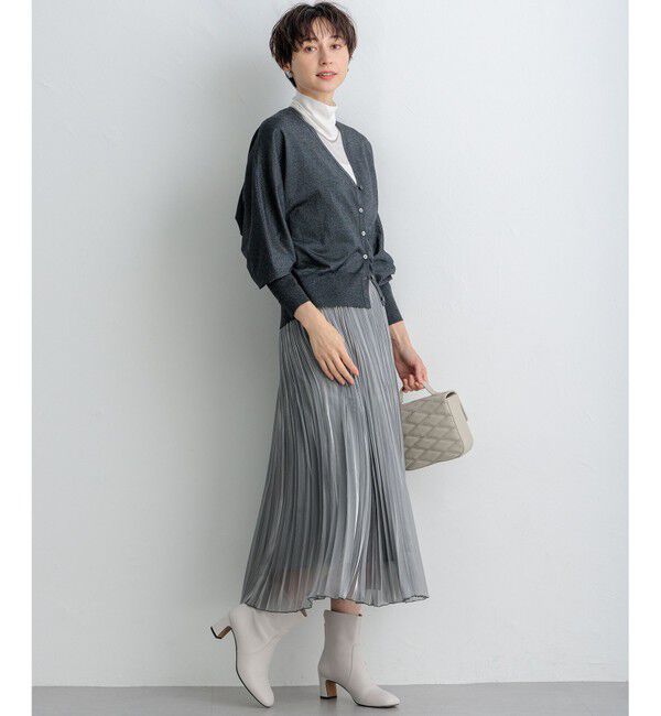 23区「【洗える】オータムシャイニー ニットカーディガン」|カーディガン|