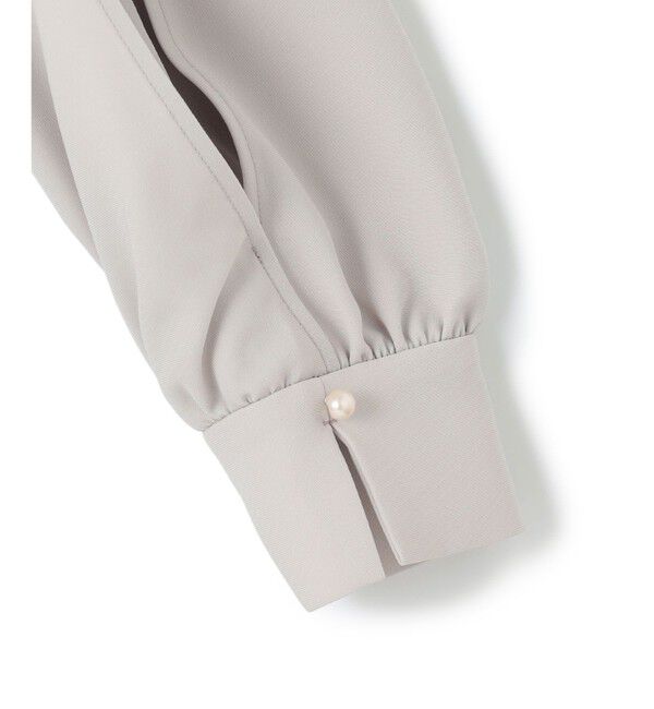 23区「【セットアップ対応】トリアセダブルジョーゼット スリットシフォンスリーブ ワンピース」|ワンピース|