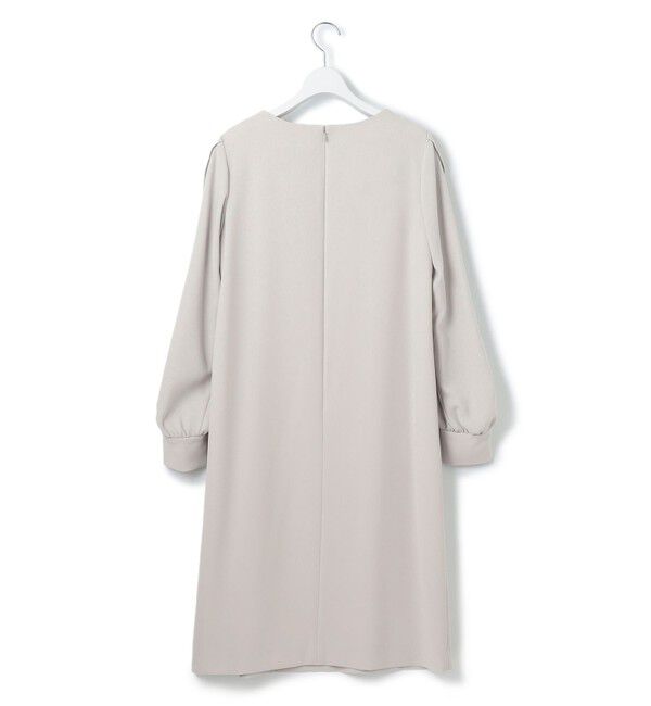 23区「【セットアップ対応】トリアセダブルジョーゼット スリットシフォンスリーブ ワンピース」|ワンピース|