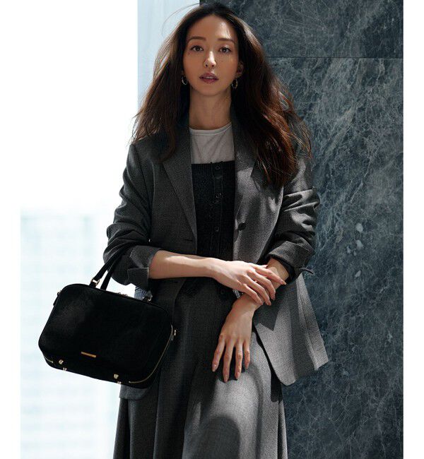 23区「【洗える】ラクーンブレンド ファー ビスチェ」|ニット・セーター|