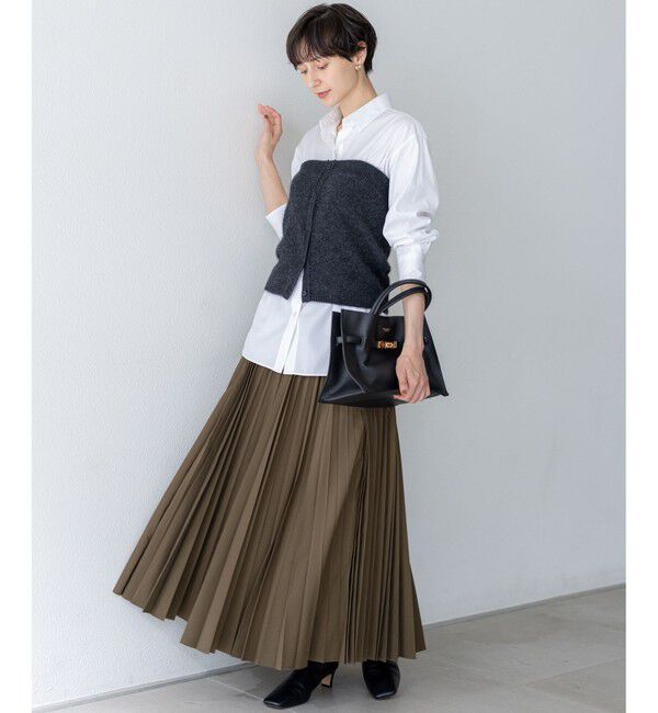 23区「【洗える】ラクーンブレンド ファー ビスチェ」|ニット・セーター|