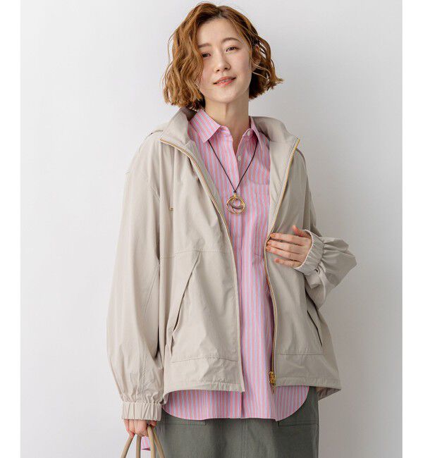 23区「2WAY ストレッチタフタ ボリュームスリーブブルゾン」|その他|ベージュ系