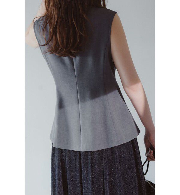 any SiS「【スタイリストコラボ】ジレ&times;ラメチュールスカート セットアップ」|スーツ|