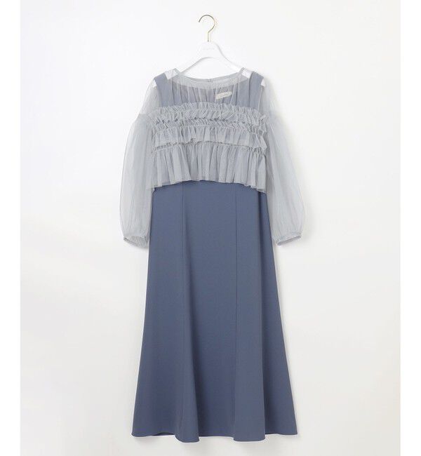 any SiS「【Lily Calin】チュールフリルトップス&times;ドレスセット」|ドレス|