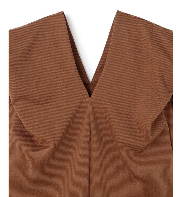 BEIGE,「【洗える】SCALA / コットンリネンボリュームスリーブワンピース」|ワンピース|