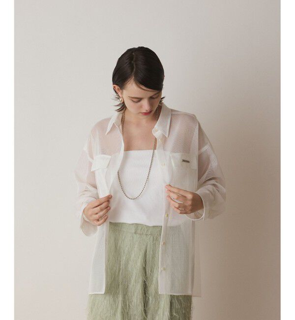 Diagram「メッシュオーバーシャツ」|シャツ・ブラウス|