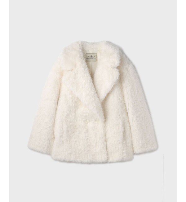 GRACE CONTINENTAL「フェイクファーPコート」|ピーコート|