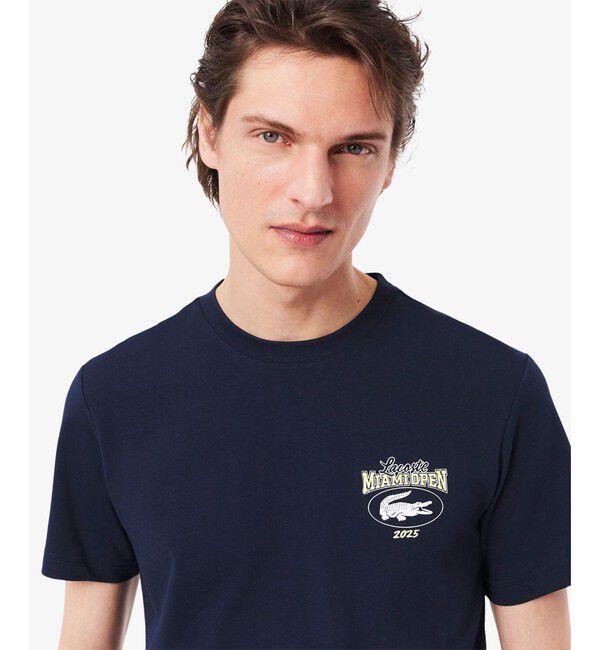 LACOSTE「2025マイアミオープンワンポイントプリントTシャツ」|Tシャツ・カットソー|