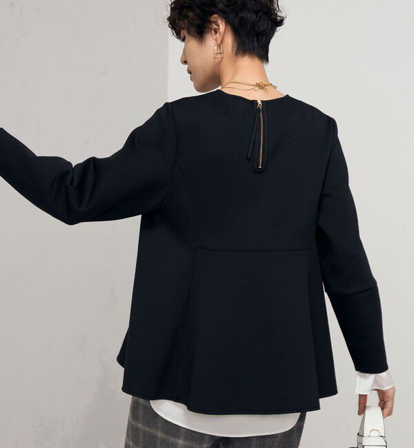 NOLLEY'S「ウォッシャブルエアボールフレアプルオーバーカットソー」|Tシャツ・カットソー|