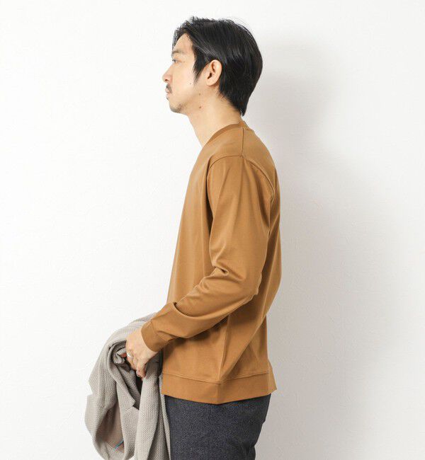 NOLLEY'S goodman「《ビジカジ対応》シルケットスムースドレスL/S V Tシャツ 25AW」|Tシャツ・カットソー|