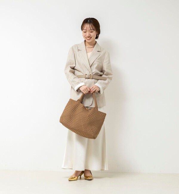 NOLLEY'S「ウォッシャブルサテンナロースカート」|フレア|