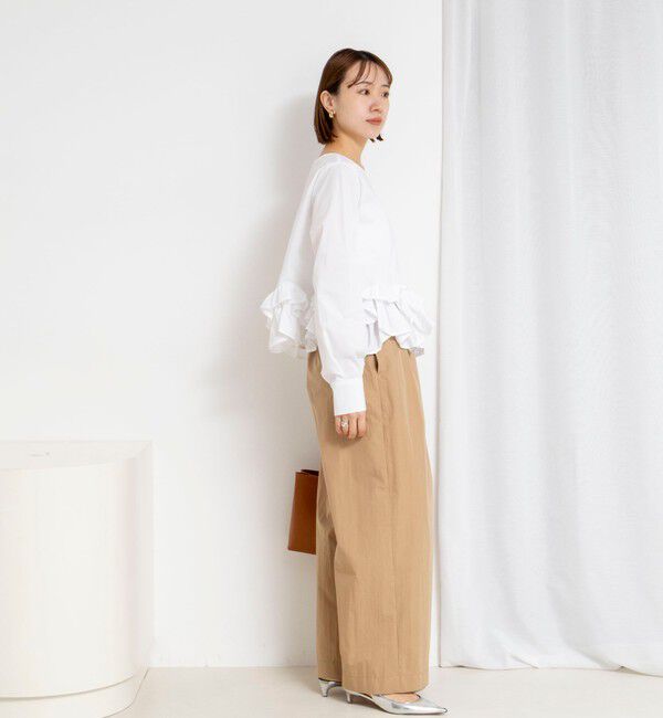 NOLLEY'S「【WEB限定】ウォッシャブルペプラムフリル2WAYブラウス」|シャツ・ブラウス|