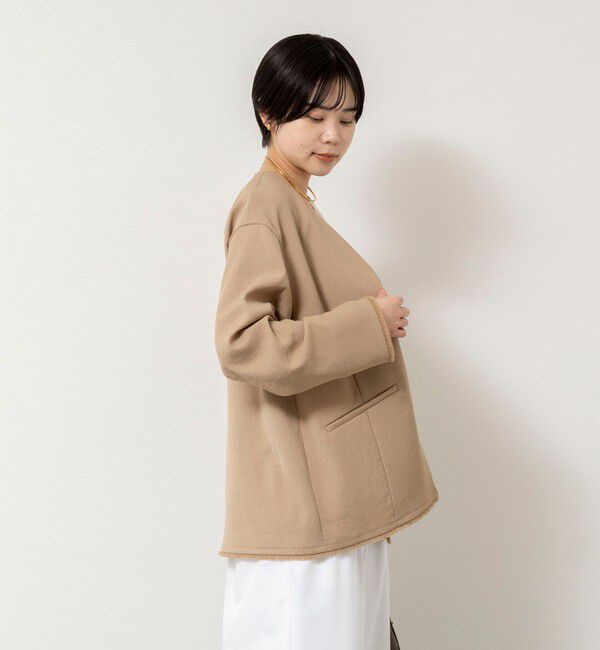 NOLLEY'S「ウォッシャブルFRINGE LIGHT JACKET」|ノーカラージャケット|